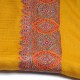 ELISA SAFFRON, hand-embroidered 100% cashmere pashmina shawl