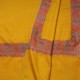 ELISA SAFFRON, hand-embroidered 100% cashmere pashmina shawl