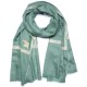 ASHLEY GREEN, hand-embroidered 100% cashmere pashmina shawl