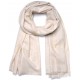 BEA BEIGE CHIARO, scialle vera Pashmina 100% cashmere ricamata a mano