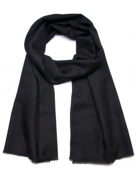 PASHMINA PREMIUM Black - Ultra-fine 100% cashmere shawl