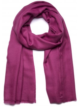 Echte plum Pashmina sjaal - 100% handgeweven cashmere