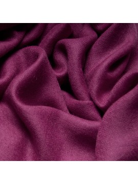 Véritable Pashmina 100% cachemire LeChâle Prune