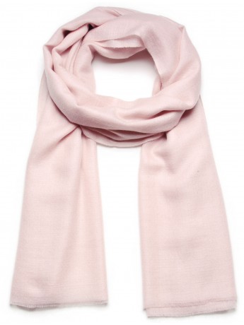 Véritable Pashmina 100% cachemire Rose pastel Grand modèle