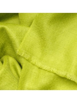 Grasgroene Pashmina - Sjaal 100% kasjmier