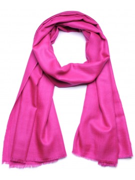 Echte Pashmina Schal Indisches Rosa 100% Handgewebter Kaschmir