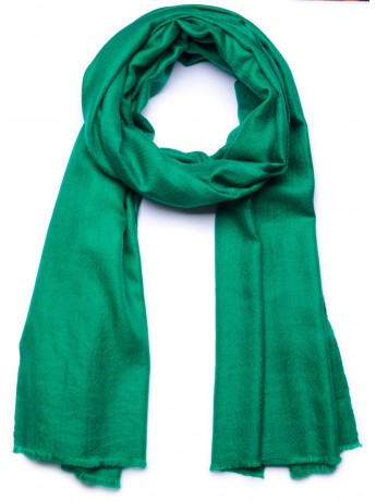 Pashmina Verde Esmeralda - Chal 100% Cachemir