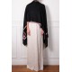 ASHLEY BLACK, hand-embroidered 100% cashmere pashmina shawl