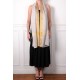 ZARI LIGHT BEIGE, Handwoven cashmere pashmina Stole and lurex