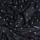 FLORIE BLACK, Real embroidered pashmina shawl 100% cashmere