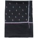 FLORIE BLACK, Real embroidered pashmina shawl 100% cashmere