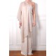 ASHA LICHT BEIGE, echte pashmina stola 100% handgeborduurd cashmere