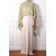 MIA CELADON, hand-embroidered 100% cashmere pashmina stole