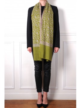 JULIA GREEN, real pashmina 100% cashmere with handmade embroideries