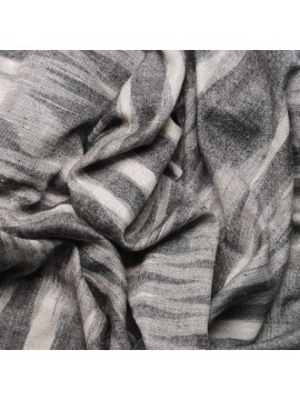 IKAT, genuine Pashmina 100% cashmere stole with ikat pattern