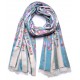 KANI A RIGHE, scialle in vera pashmina 100% cashmere