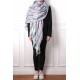 KANI A RIGHE, scialle in vera pashmina 100% cashmere