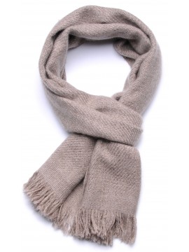 KORZOK BEIGE, dikke Pashmina sjaal 100% handgesponnen cashmere