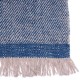 KORZOK  BLUE, handspun handwoven thick cashmere pashmina scarf