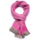 KORZOK PINK, handspun handwoven thick cashmere pashmina scarf