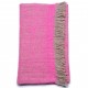 KORZOK PINK, handspun handwoven thick cashmere pashmina scarf