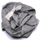 KORZOK GREY, handspun handwoven thick cashmere pashmina scarf