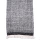 KORZOK GREY, handspun handwoven thick cashmere pashmina scarf