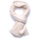 KORZOK BEIGE, handspun handwoven thick cashmere pashmina scarf