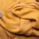 NYOMA YELLOW, handspun handwoven thick cashmere pashmina throw