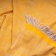 NYOMA YELLOW, handspun handwoven thick cashmere pashmina throw