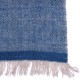 NYOMA INDIGO, châle Pashmina épais 100% cachemire filé main