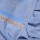 NYOMA BLU, scialle Pashmina spessa 100% cashmere filata a mano