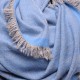 NYOMA BLUE, handspun handwoven thick cashmere pashmina shawl