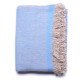 NYOMA BLU, scialle Pashmina spessa 100% cashmere filata a mano