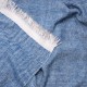 RUPSHU BLAUW, dikke Pashmina plaid 100% handgesponnen cashmere