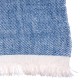 RUPSHU BLU, plaid Pashmina spessa 100% cashmere filata a mano