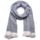 RUPSHU GRIGIO, plaid Pashmina spessa 100% cashmere filata a mano