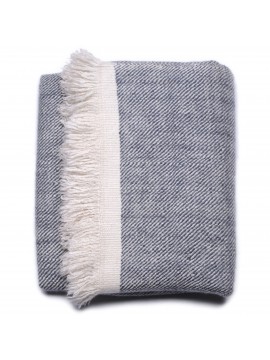 RUPSHU GREY, handspun handwoven thick cashmere pashmina throw