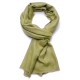 Echte Omkeerbare Pashmina 100% cashmere Groen / Natuurlijk Beige