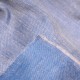 SWAN BLEU, châle véritable Pashmina 100% cachemire réversible