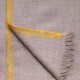 LINA BEIGE und GOLD, echte handbestickte Pashmina-Stola 100% Kaschmir