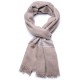 EMMA BEIGE, stola pashmina ricamata a mano in 100% cashmere