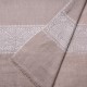 EMMA BEIGE, étole véritable pashmina 100% cachemire brodé main