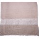 EMMA BEIGE, handgeborduurde 100% kasjmier pashmina stola