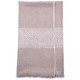 EMMA BEIGE, hand-embroidered 100% cashmere pashmina stole