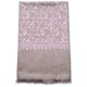 ZOE PINK, real pashmina 100% cashmere with handmade embroideries