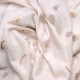 ALIA IVORY, real pashmina 100% cashmere with handmade embroideries