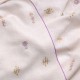 ALIA IVORY, real pashmina 100% cashmere with handmade embroideries