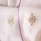 ALIA IVORY, real pashmina 100% cashmere with handmade embroideries