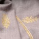 ALIA GOLD, real pashmina 100% cashmere with handmade embroideries